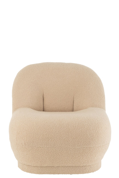 Krukje Teddy Fluweel Wit Warm Beige