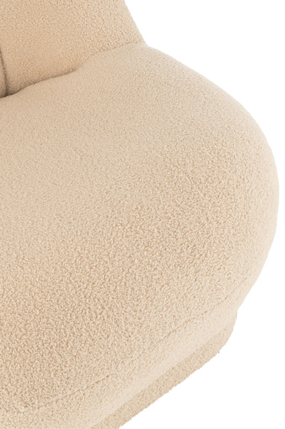 Krukje Teddy Fluweel Wit Warm Beige