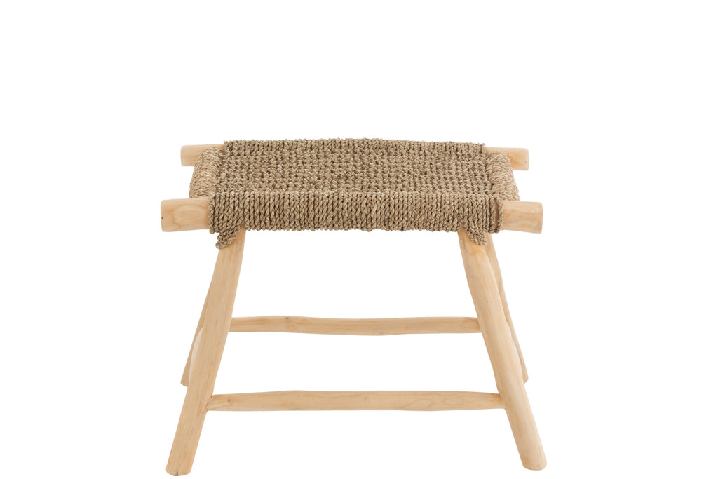 Kruk Timo Gras/Teakhout Naturel Groot