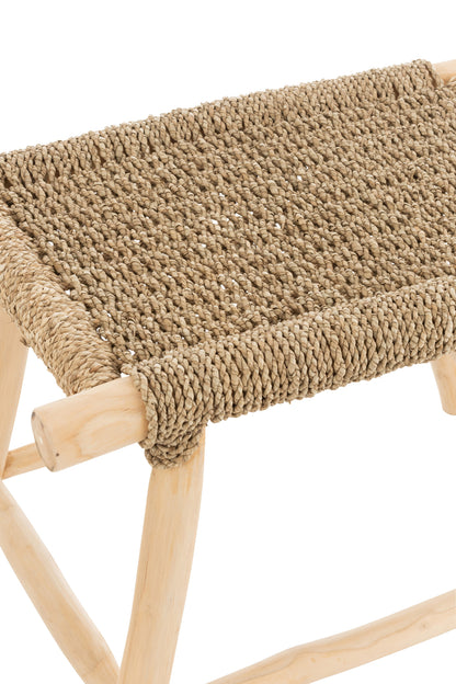 Kruk Timo Gras/Teakhout Naturel Groot