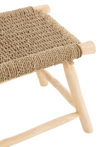 Kruk Timo Gras/Teakhout Naturel Groot