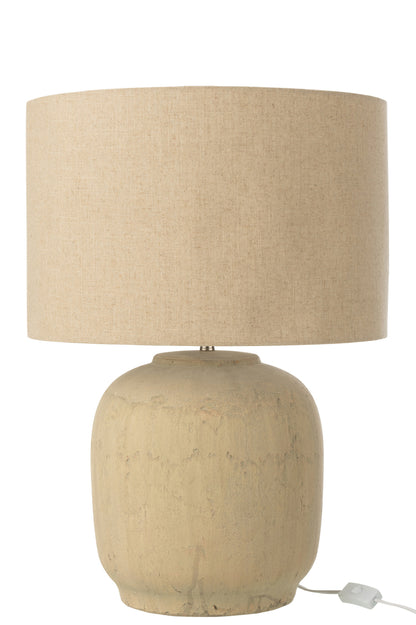 Tafellamp Mia Terracotta Beige Groot