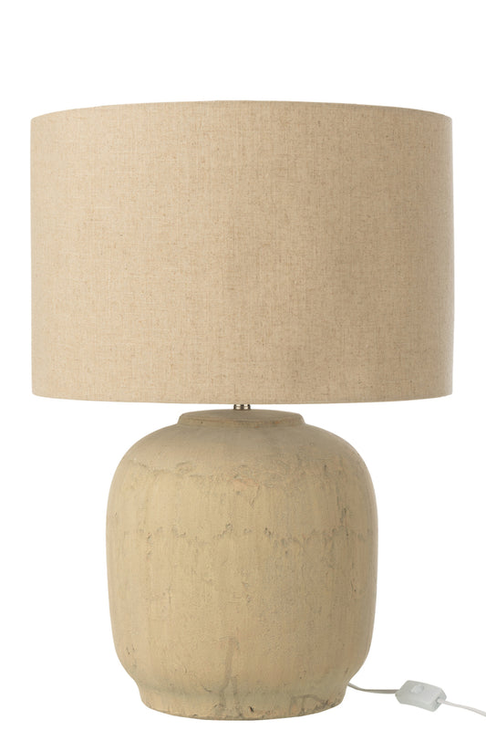 Tafellamp Mia Terracotta Beige Groot