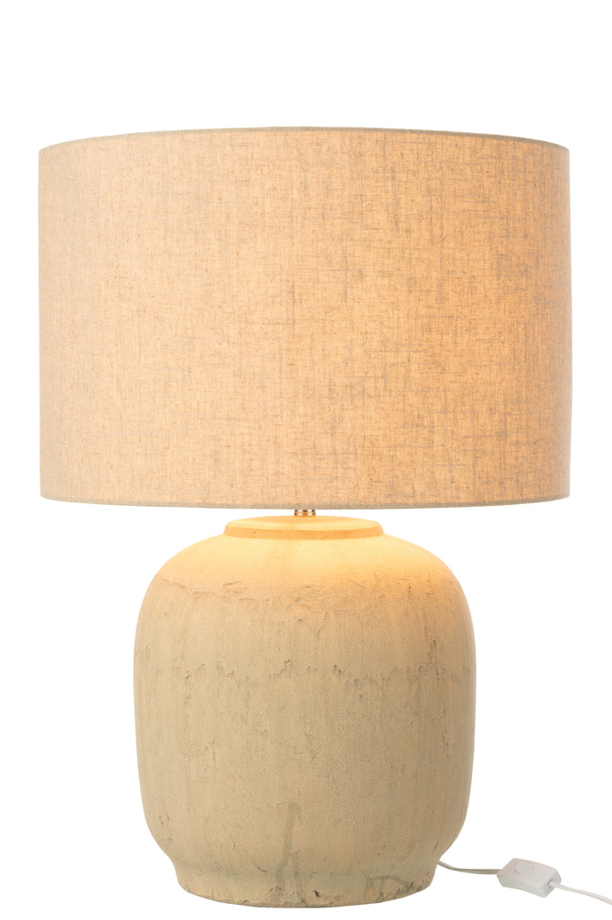 Tafellamp Mia Terracotta Beige Groot