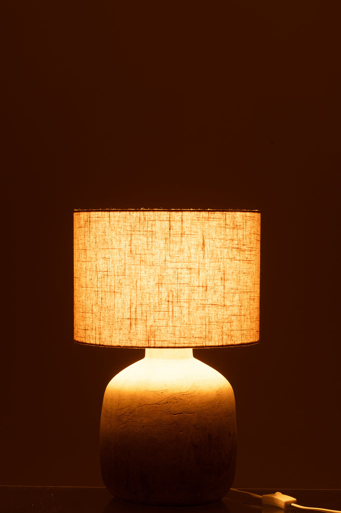 Tafellamp Mia Terracotta Beige Klein