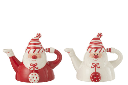 Theepot Santa Dolomiet Rood/Wit Assortiment Van 2