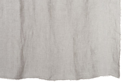 Plaid Stonewashed Linnen Lichtgrijs