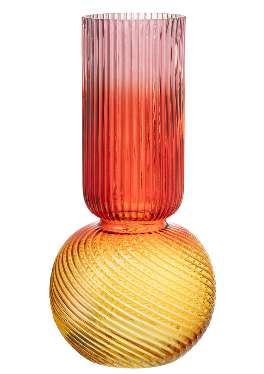 Vaas Aurora Glas Rood/Geel Groot