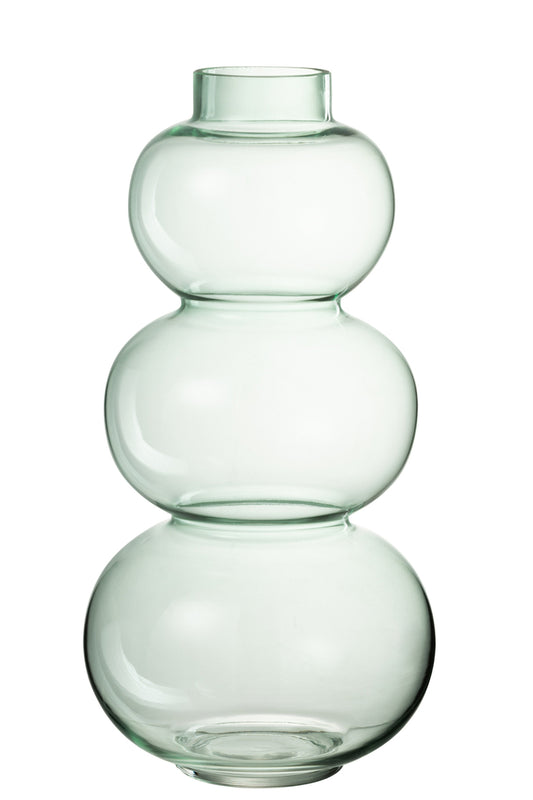 Vaas Bollen Glas Groen Groot