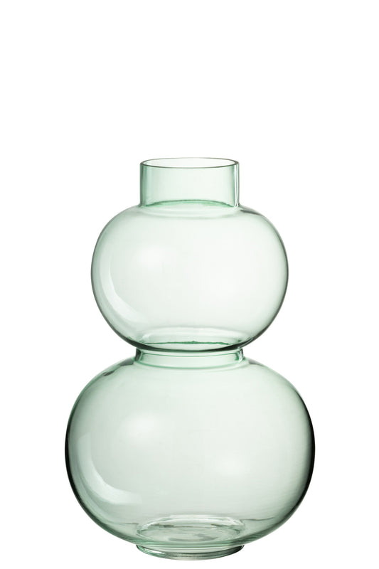 Vaas Bollen Glas Groen Klein
