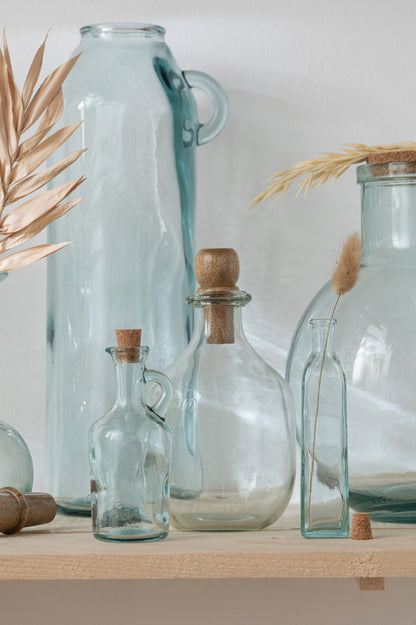 Vaas Handvat Cilinder Gerecycled Glas Groot