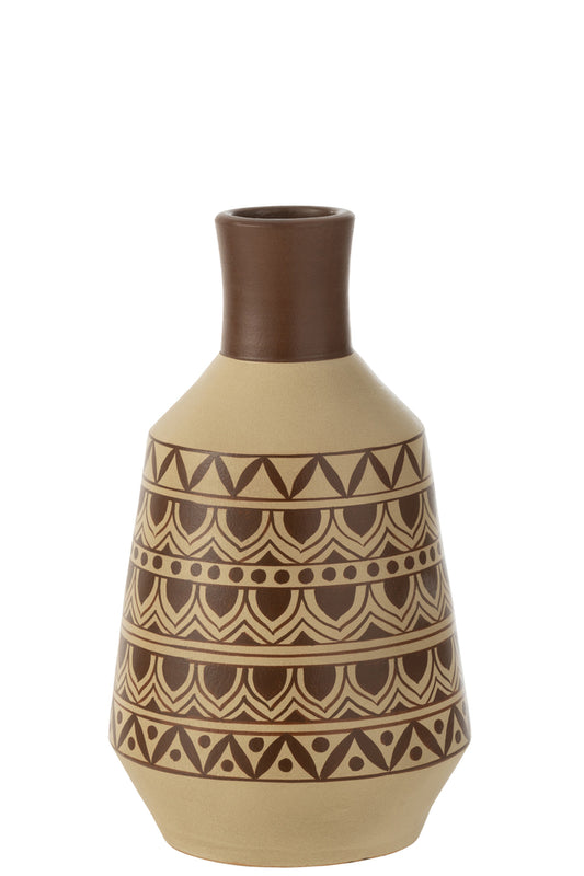 Vaaspatroonvormen Terracotta Wit/Bruin