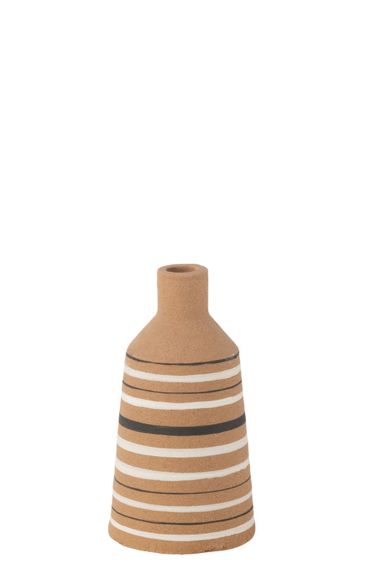 Vaas Tukano Stripes Terra Bruin/Zwart/Wit Medium