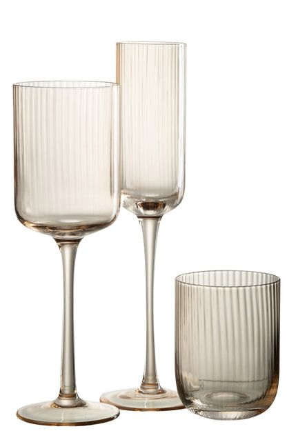 Verre Een Champagne Louise Verre Ambre