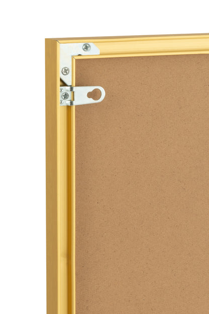 Wanddecoratie Luipaard Glas/Aluminium Zwart/Goud