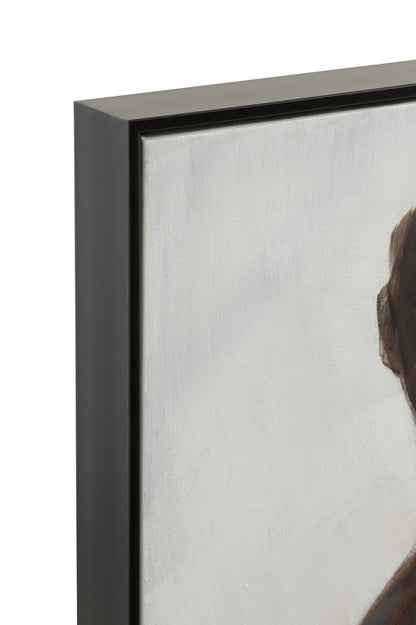 Muurdecoratie 3 Afrikaanse vrouwen Canvas/verf/touw mix