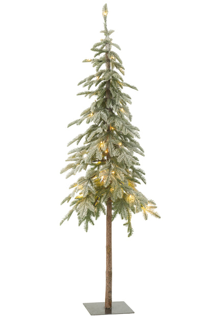 Kerstboom C+Led Plastic Sneeuwgroen Groot