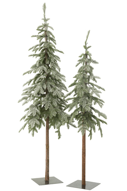 Kerstboom C+Led Plastic Sneeuwgroen Groot